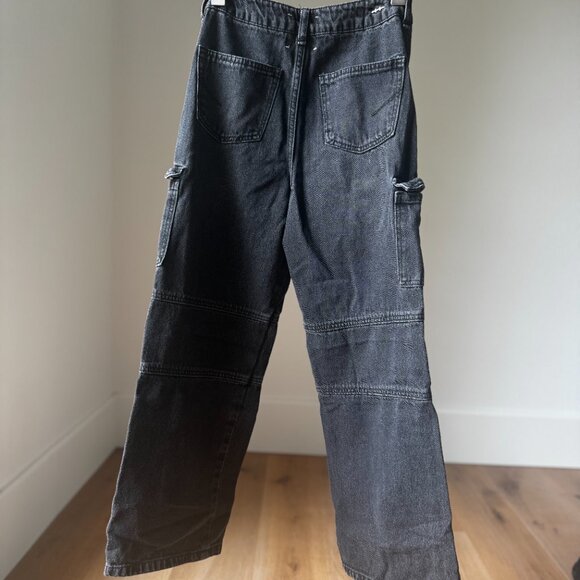 Habitual Kids Black Cargo Jeans Size 10 | Baggy Y2K Style | Quiet Luxury - Rare - Picture 9 of 16
